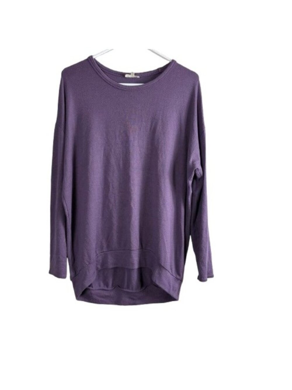 Aritzia Wilfred Free Purple Hi-Lo Tunic Sweater Womens Small Long Sleeve